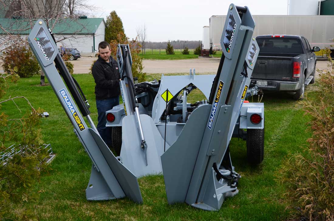 Baumalight Trailer Mounted Tree Spade | Model TR Series | Root Ball Diameter 30", 40" & 50" | Horsepower 40 To 120 HP | For Trucks