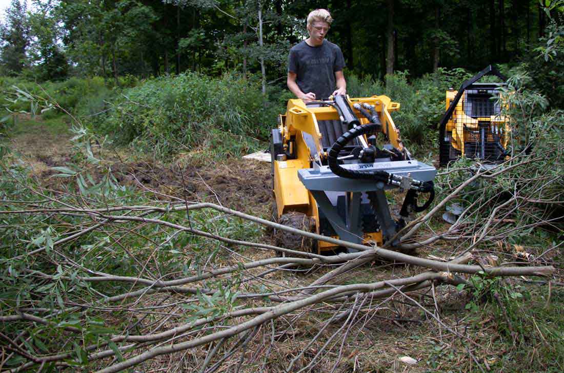 Baumalight Tree Puller | Model ISH3M | Limb Size 2"| Hydraulic Flow Range 8 To 12 GPM | For Mini Skid Steers