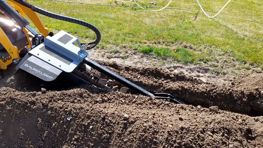 Baumalight Trencher | Model TN-236 | Trencher Depth 36" | Hydraulic Flow Range 12-25 GPM | For Mini Skid Steers