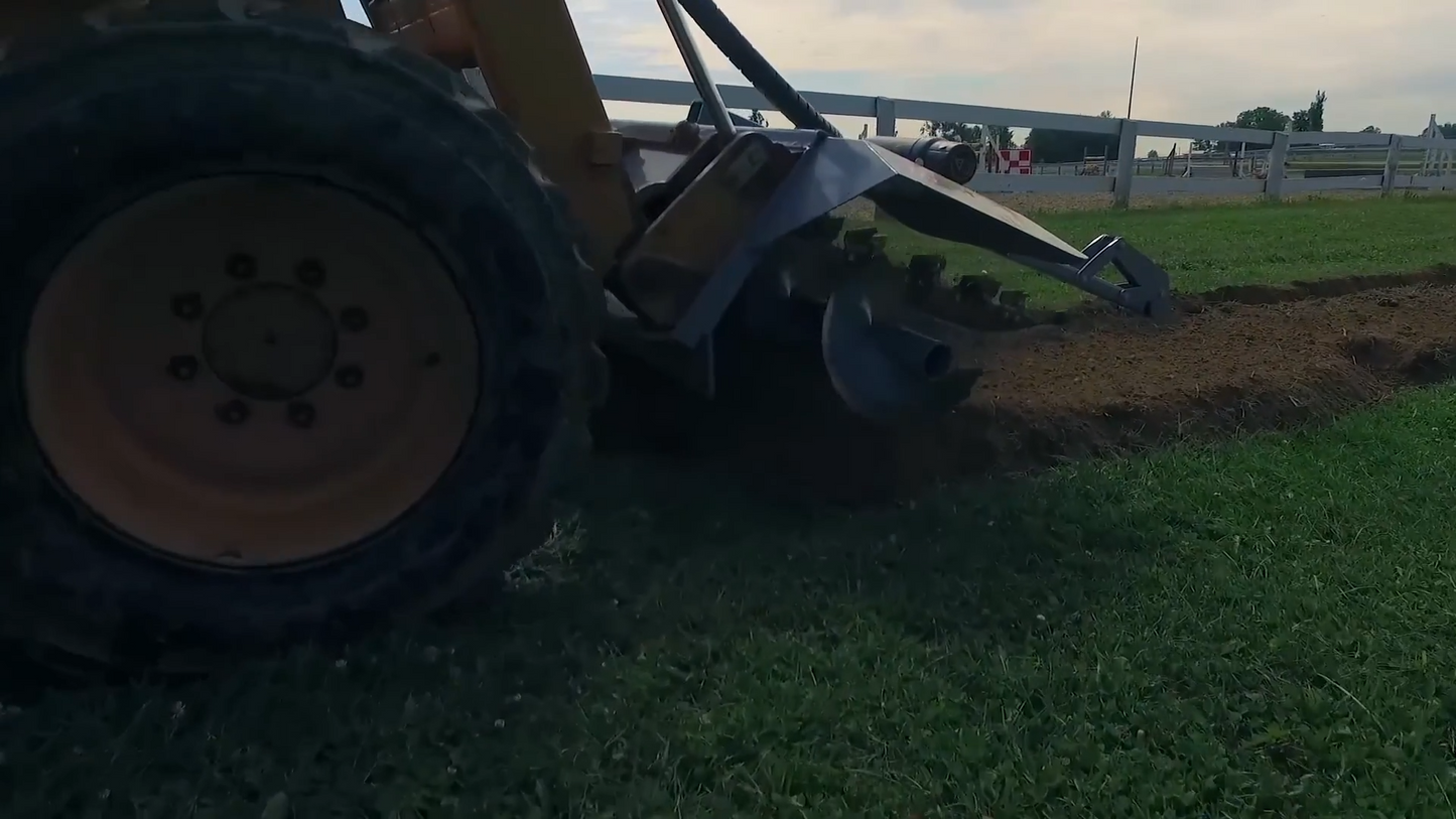 Baumalight Trencher | Model TN-760 | Width 6" - 10" | Hydraulic Flow Range 20-42 GPM | For Skid Steers