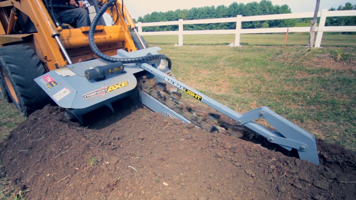 Baumalight Trencher | Model TN-760 | Width 6" - 10" | Hydraulic Flow Range 20-42 GPM | For Skid Steers