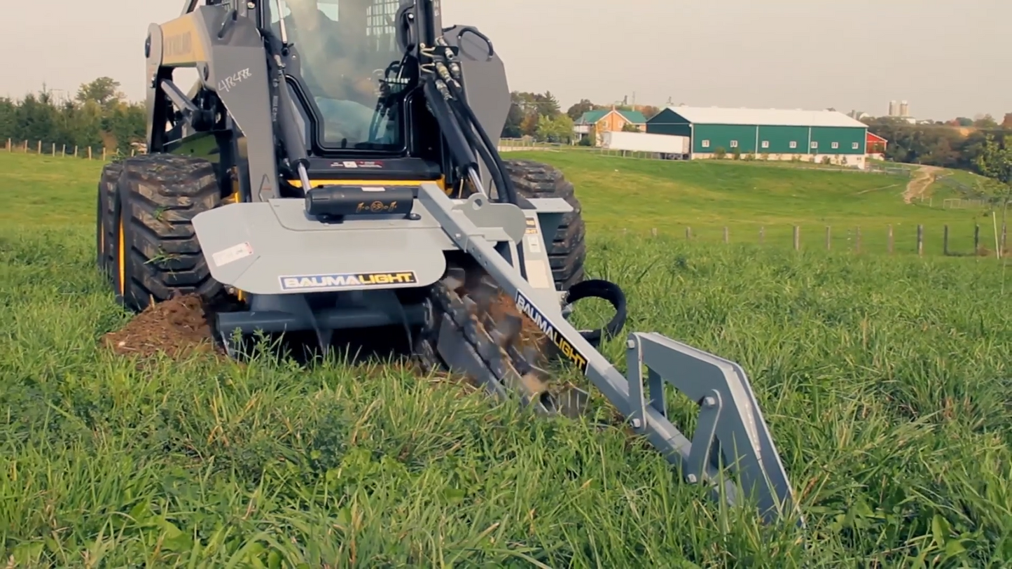Baumalight Trencher | Model TN-760 | Width 6" - 10" | Hydraulic Flow Range 20-42 GPM | For Skid Steers