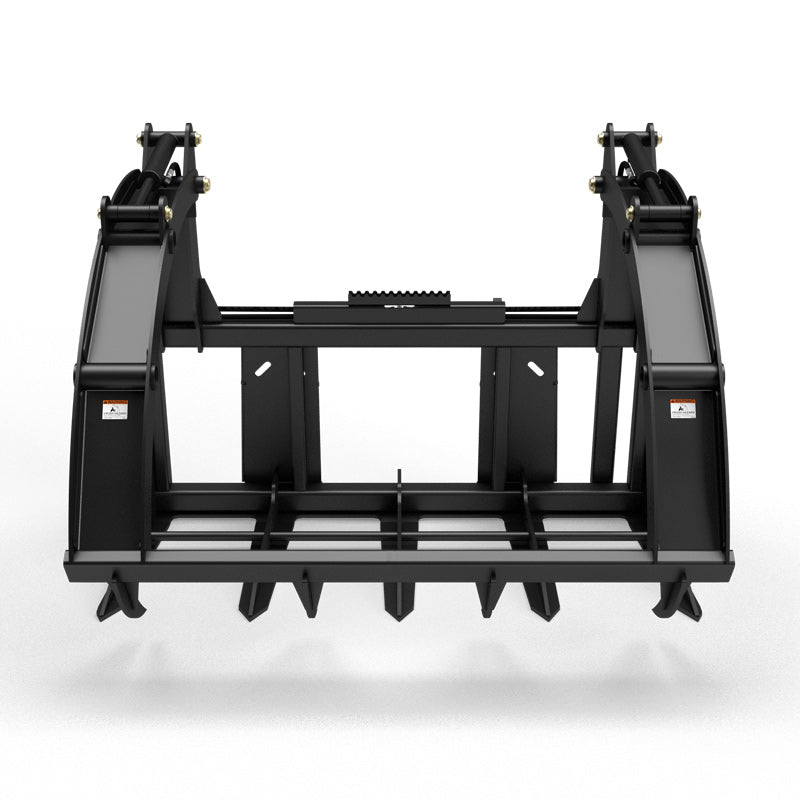 Virnig Big Bale Grapple | Models BG54, BG72 & BG84 | Widths 56" To 86" | Hydraulic Flow 15 To 25 GPM | For Skid Steer