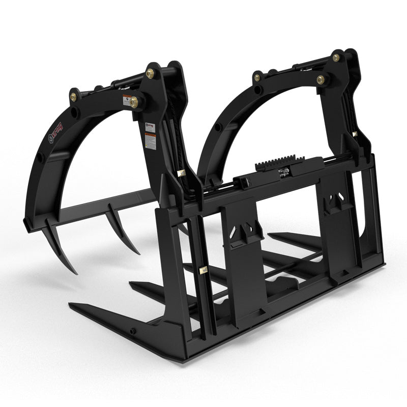 Virnig Big Bale Grapple | Models BG54, BG72 & BG84 | Widths 56" To 86" | Hydraulic Flow 15 To 25 GPM | For Skid Steer