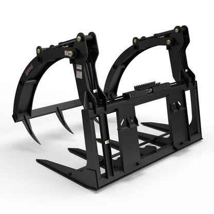 Virnig Big Bale Grapple | Models BG54, BG72 & BG84 | Widths 56" To 86" | Hydraulic Flow 15 To 25 GPM | For Skid Steer