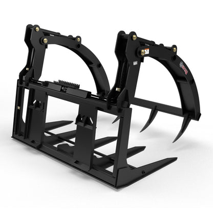 Virnig Big Bale Grapple | Models BG54, BG72 & BG84 | Widths 56" To 86" | Hydraulic Flow 15 To 25 GPM | For Skid Steer