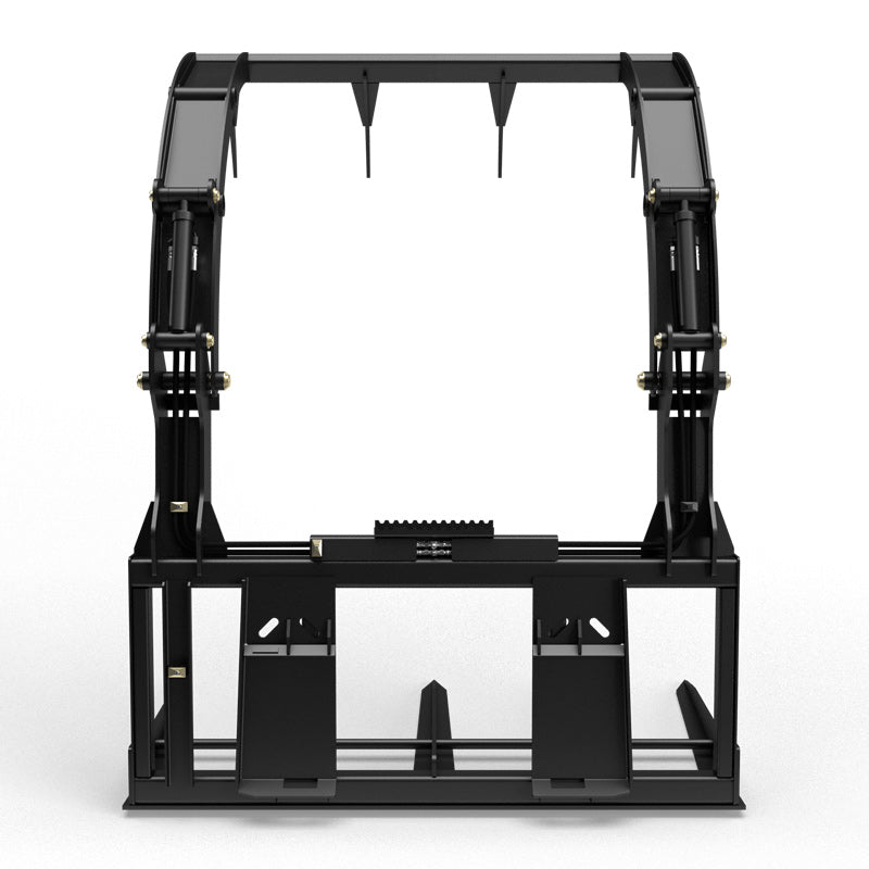 Virnig Big Bale Grapple | Models BG54, BG72 & BG84 | Widths 56" To 86" | Hydraulic Flow 15 To 25 GPM | For Skid Steer