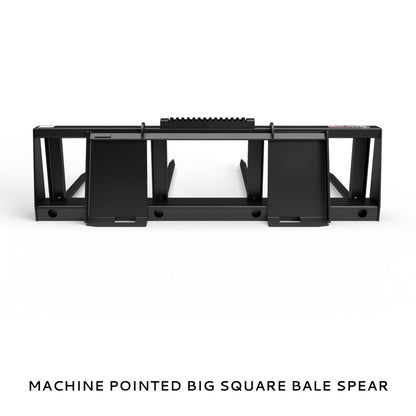 Virnig Hay Handling Machine Pointed Bale Spears | Models BSV48, BFV48, CBV48, SSV48 & BASS66 | Widths 45.5" To 66.5" | Hydraulic Flow 15 To 25 GPM | For Skid Steer