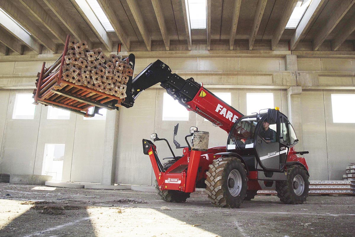 Faresin USA Telehandler | Big Range FR Series | Lift Height 44.6–53.8 ft | Engines 74–134 HP | Capacity 8,800–9,900 lbs | For Construction & Agriculture