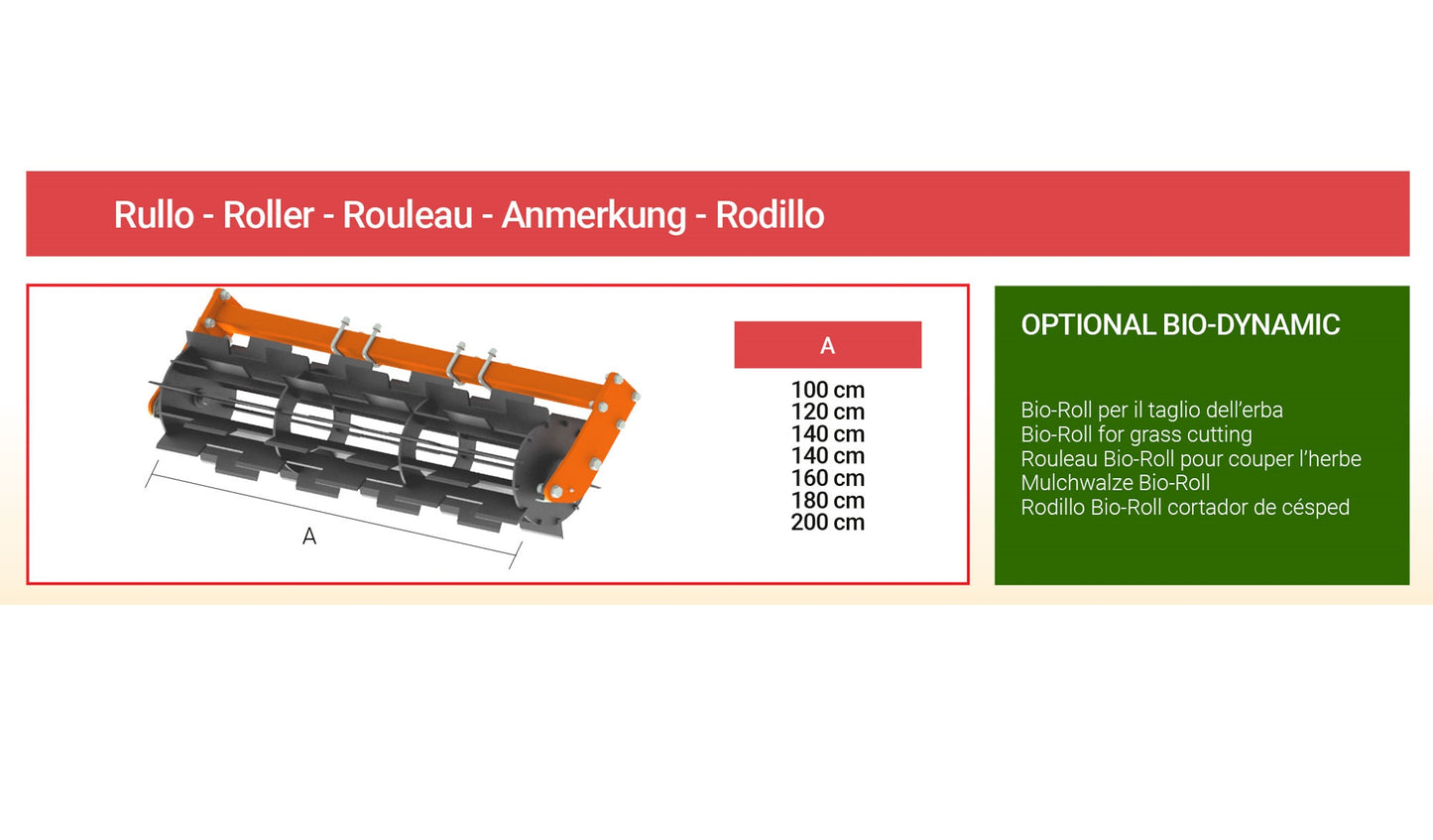 Rinieri Bio-Dynamic Duo Tool Holder | 55" - 142" Row Width for Tractor