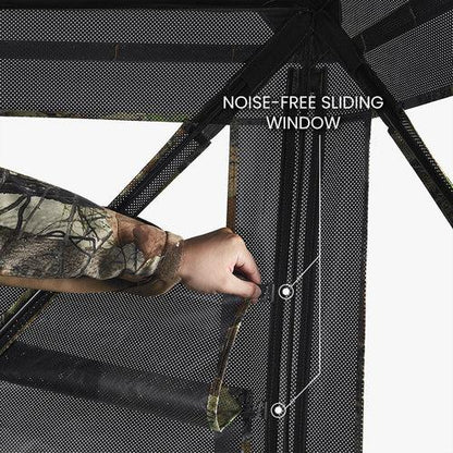 Millennium Treestands Antler Shak 30/30 Ground Blind | Model GB-030-30 | Size 58" x 58" x 70" | 3-Person Hunting Blind