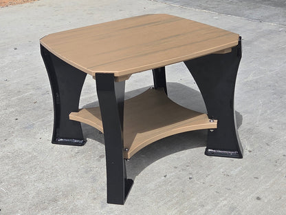 Killer Dock End Table Outdoor Marine Grade Aluminum Furniture | Width 48" | For Dock, Seawall, Deck & Patio