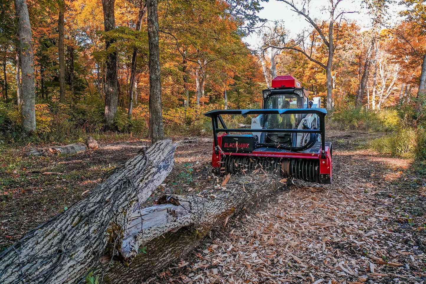 Fecon Bull Hog Blackhawk Mulcher | Model BK6218, & BK7618 | Width 62" & 76" | 30–50 GPM | For Skid Steers & Compact Track Loaders