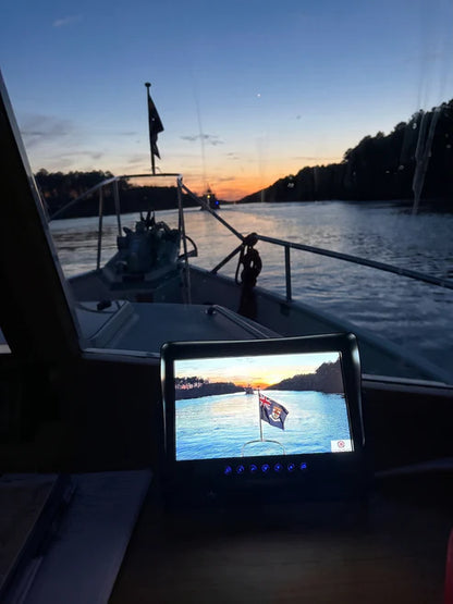 BoatEye360 External Marine Monitor | 10" IPS HD Display | IP68 Waterproof | HDMI & RCA Inputs | 12V Marine Systems | For Boat