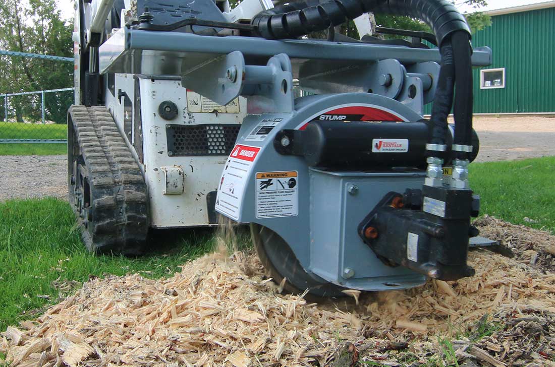 Baumalight Stump Grinder | Model S14, S16 & S18 | Rotor Size 18" To 24" | Hydraulic Flow Range 10 To 22 GPM | For Mini Skid Steer