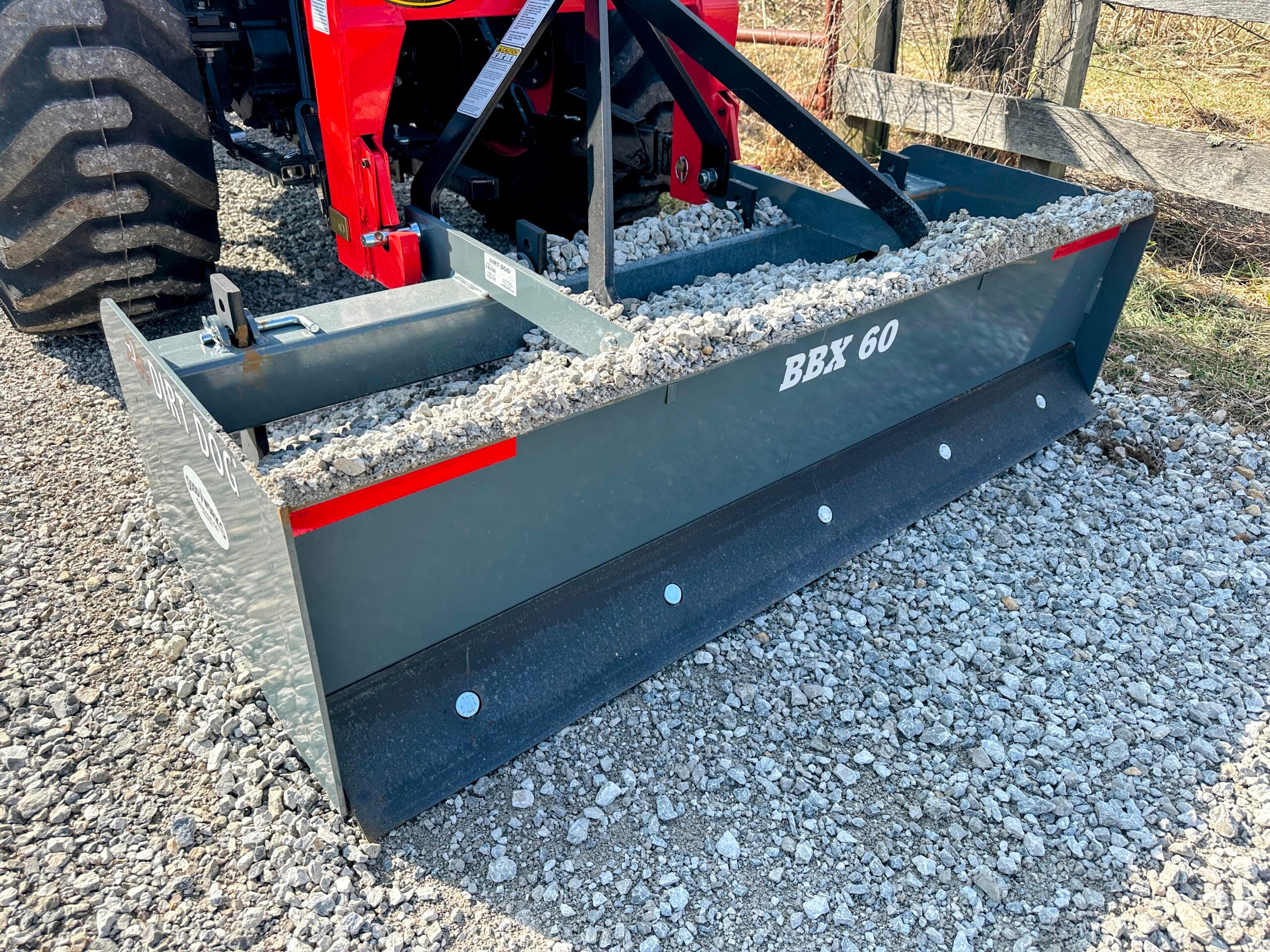 Large Scraper Box Blade Dirt Dog Heavy Duty Box Blade | BBX Series | Overall Width 48