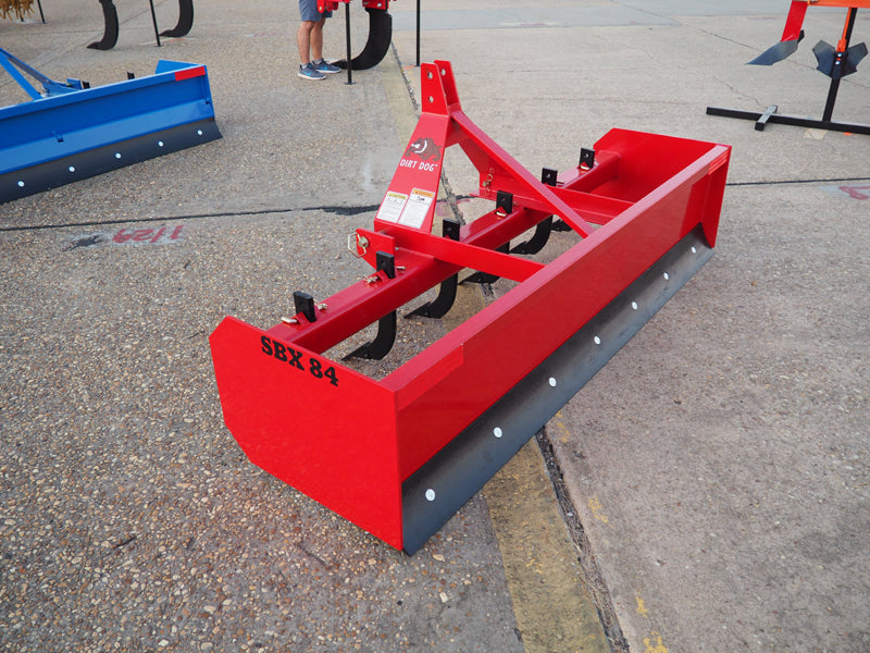 Dirt Dog SBX Series Xtreme Duty Box Blade | 48" to 84" Multiple Working Width | 40-50HP | For Tractor