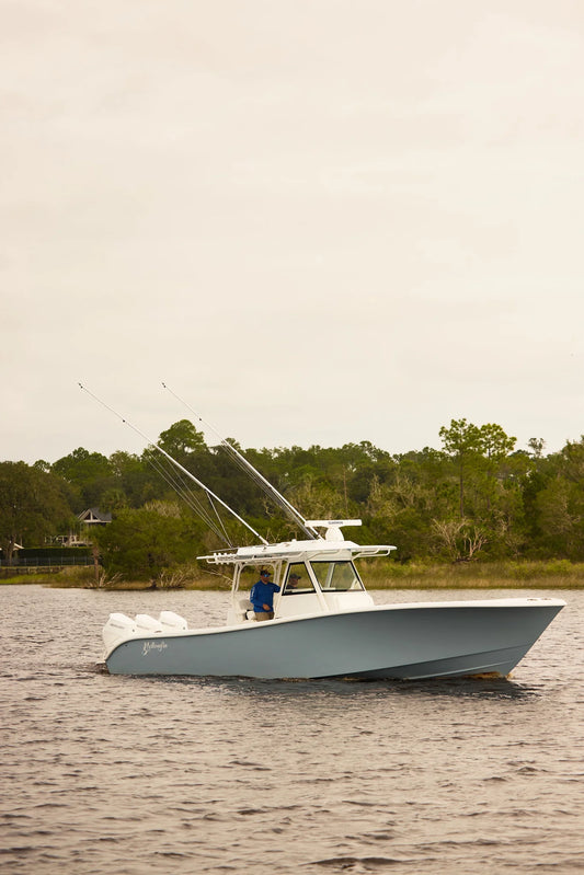 Gemlux | Bluewater Fixed-Length Externally Rigged Carbon Fiber Outriggers | Model ER-DK-18-B-O2 | Length 18' | 5.25 lb Lightweight | For 22' Outrigger Poles & Offshore Fishing Boats