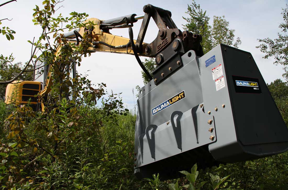 Baumalight Fixed Tooth Mulcher | Model MX530 | Path Width 40" | Machine Size 4-12 Tons | For Excavators