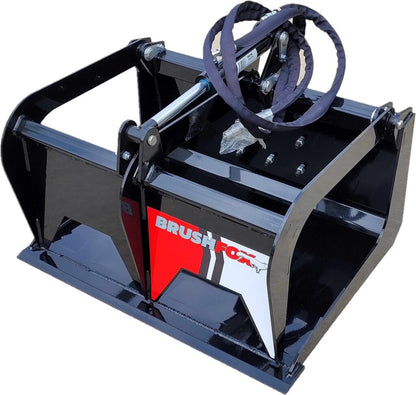 Brushfox HD Grapple Bucket | Model HDGRAP | Width 38″ To 84″ | 10 To 30 GPM | For Skid Steer