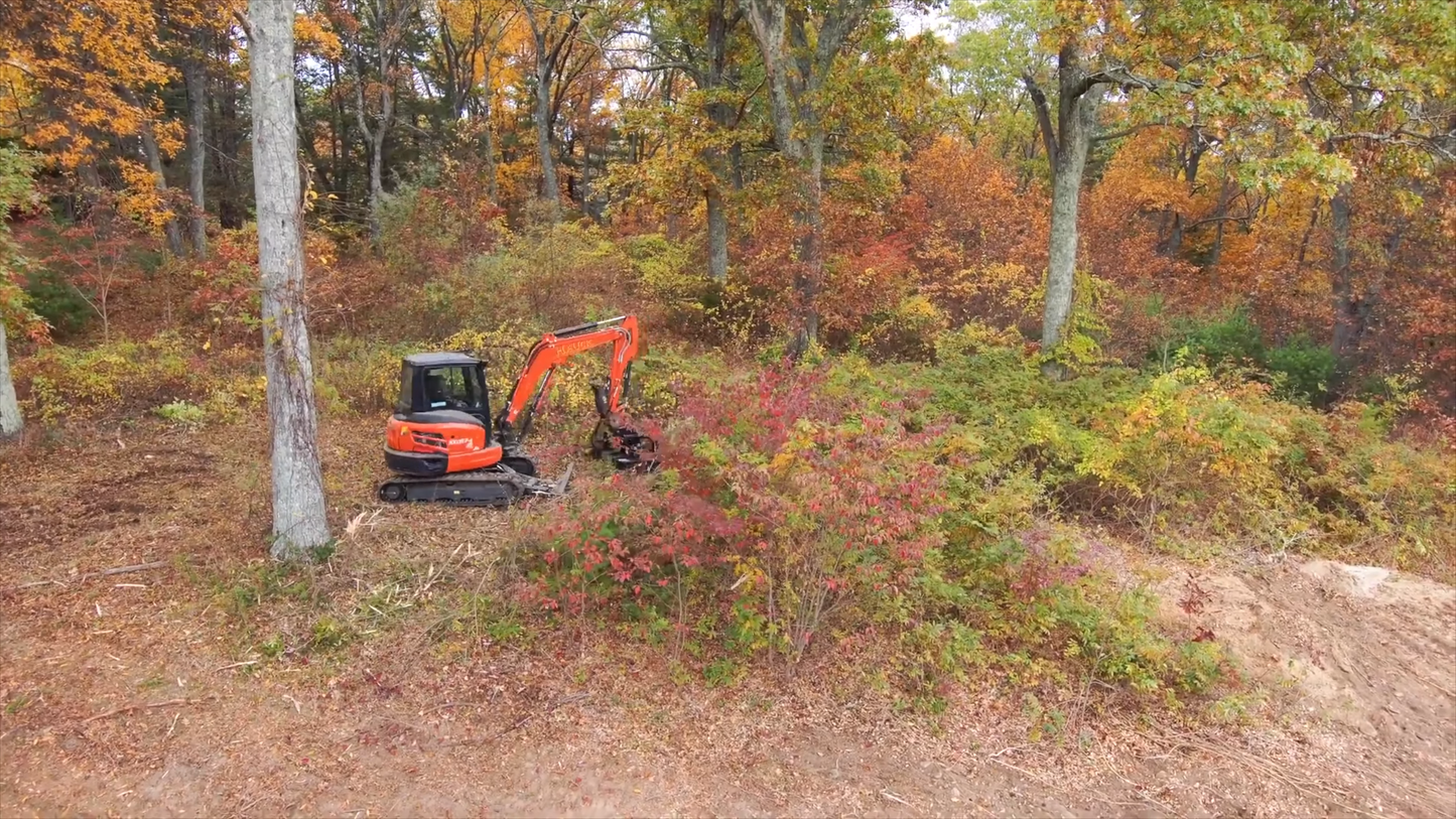 Brush Wolf Standard-Duty X- Brush Cutter Series | Cutting Width 36", 42" & 48" inches | Hydraulic Flow Range 8-40 GPM | For Excavators & Backhoe