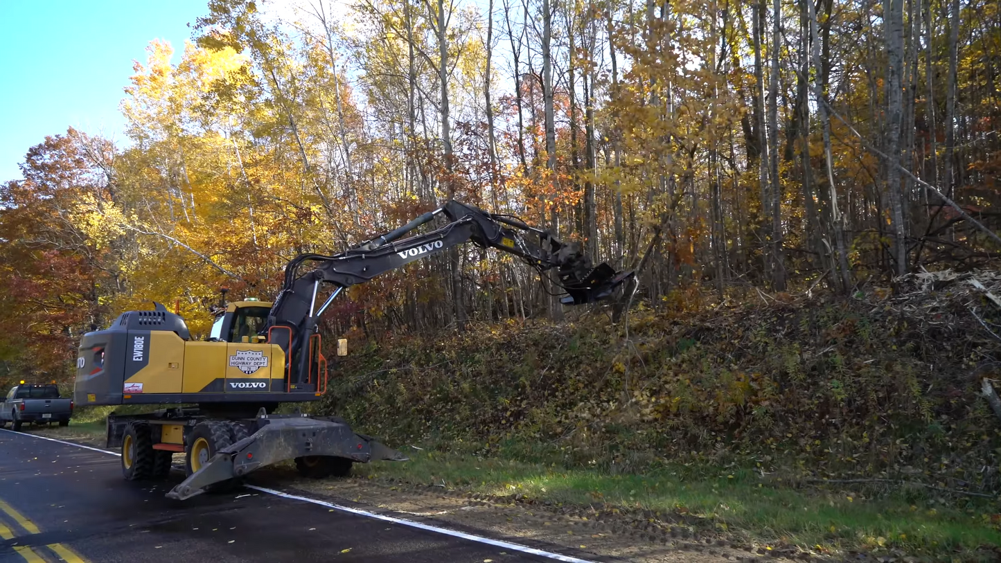 Brush Wolf Full-Size Heavy-Duty X- Brush Cutter Series | Cutting Width 60" & 72" inches | Hydraulic Flow Range 20-45 GPM | For Excavators & Backhoe