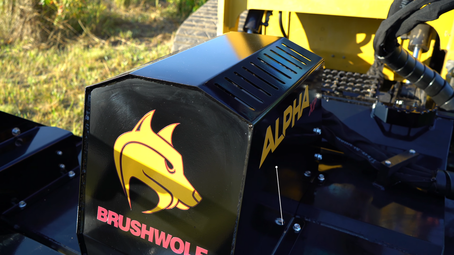 Brush Wolf Alpha Brush Cutter Series | Cutting Width 72" inches | Hydraulic Flow Range 23-45 GPM | For Skid Steers