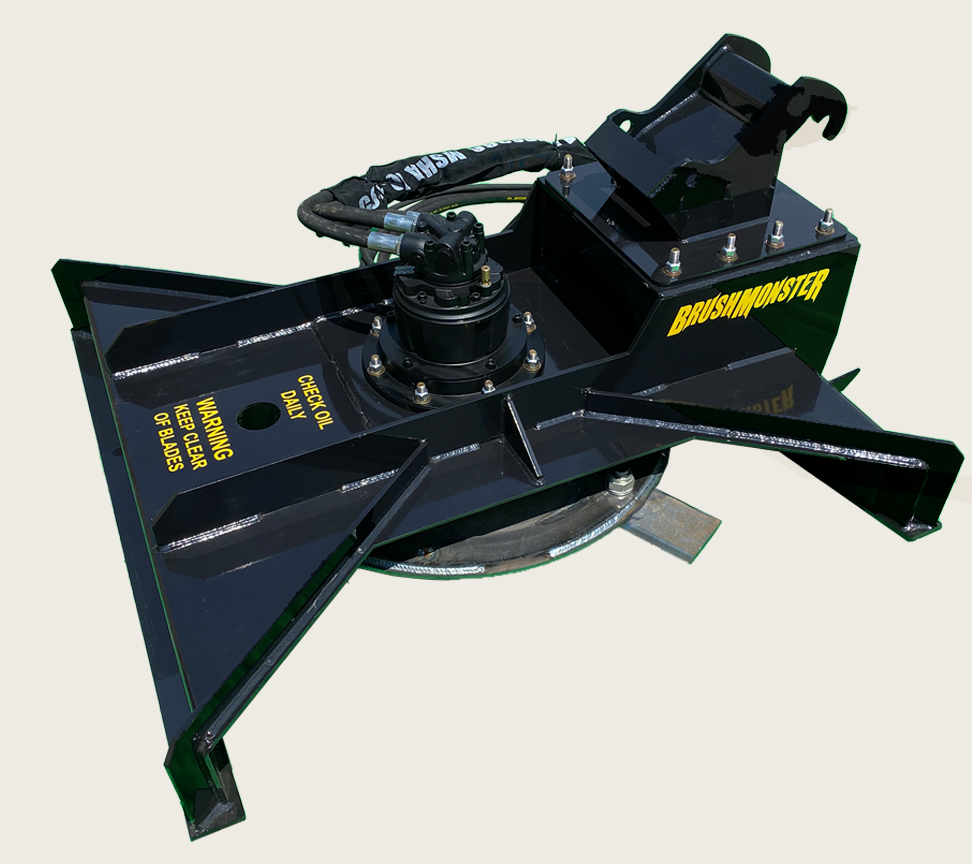 Brush-Monster Revolution Cutter | Deck Width 48" inches | Flow Rate 15–28 GPM | Machine Weight 5.5 Tons | For Excavators