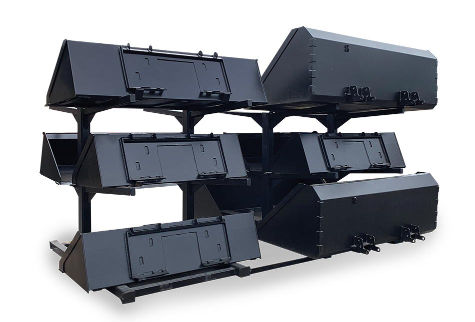 Star Industries Bucket Racks | Single & Double Side | Capacity 1200 lbs | For Forklifts & Skid Steers