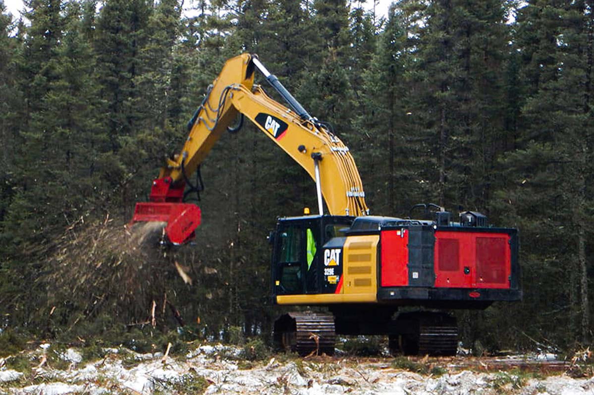 Fecon Bull Hog Excavator Mulching Head | Model BH40EXC, BH80EXC & BH200EXC | Working Width 36", 56" & 59" | Machine Size 15-45 Tons | For Excavators