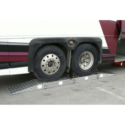 Heavy Duty Ramps Portable Aluminum Rear Bus Service Stands | Model Bus-Stands-20-Rear & Front | 153.5" L x 20.5" W | 80,000 lb. Capacity | Horsepower 23 HP | For Double Axle Commercial Vehicles