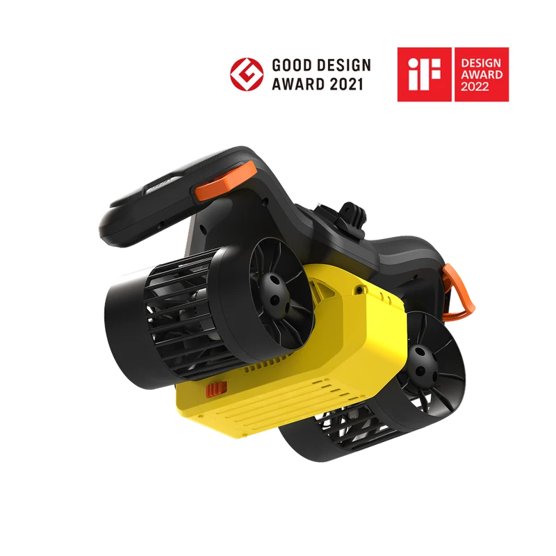 Lefeet Versatile Modular Water Scooter | Model Seagull C1 | Length 15.98" | Thrust 8 kgf | Depth 30m | For Scuba & SUP