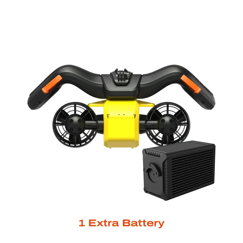 Lefeet Versatile Modular Water Scooter | Model Seagull C1 | Length 15.98" | Thrust 8 kgf | Depth 30m | For Scuba & SUP