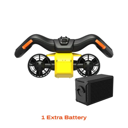 Lefeet Versatile Modular Water Scooter | Model Seagull C1 | Length 15.98" | Thrust 8 kgf | Depth 30m | For Scuba & SUP
