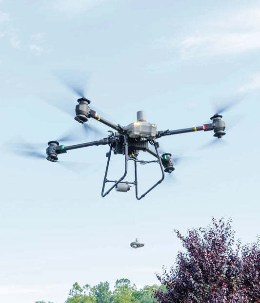 DJI FlyCart 30 Drone | 65-85 lbs Payload | 17 Mile Range | 12-Mile Video Transmission | IP55 Weatherproof | Cargo & Winch System