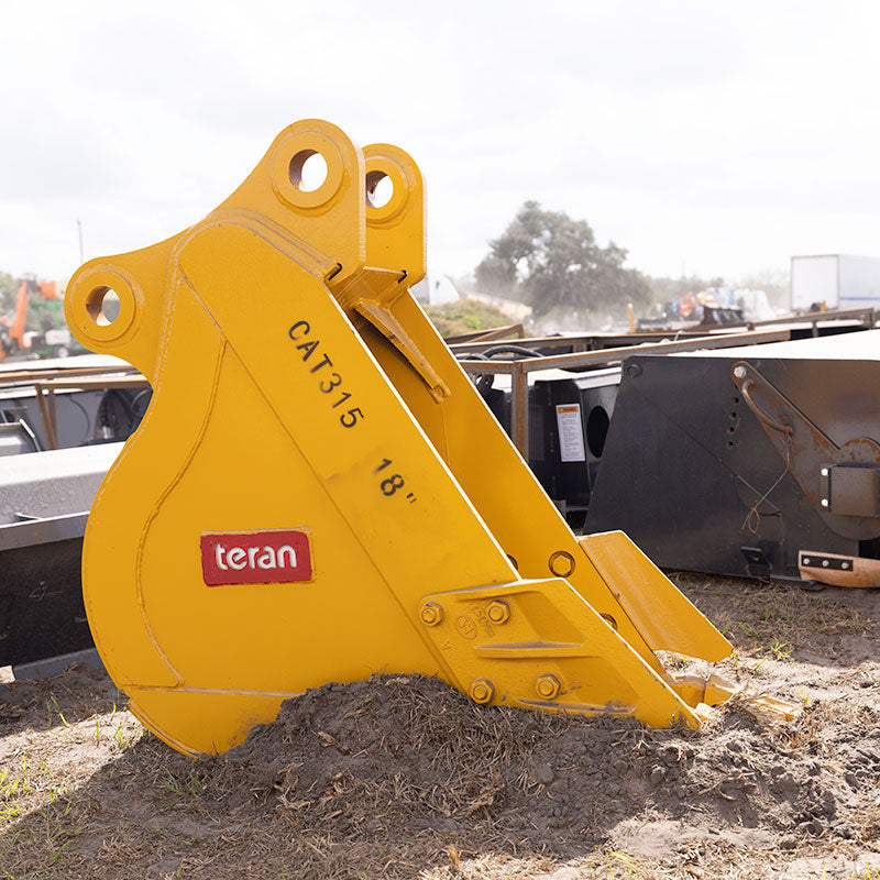 Teran Heavy-Duty Excavator Bucket | Model BKT-315 | Digging Width 12" to 48" Inch | Capacity 0.10 to 0.77 Cubic Meters | For Excavators