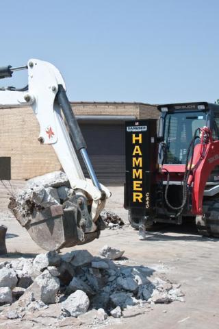 Danuser Hammer | Model CB40 | Width  25.1" inches | Oil Flow Range 12–30 GPM | For Skid Steer