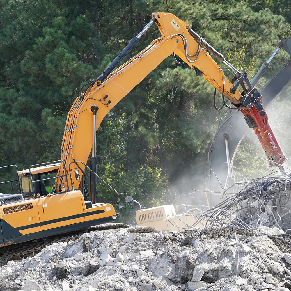 Connect Work Tools Hydraulic Breakers | Model CH Series (CH120 To CH205) | Diameter 3.35" To 7.87" | 8 To 50+ Tons | For Excavator