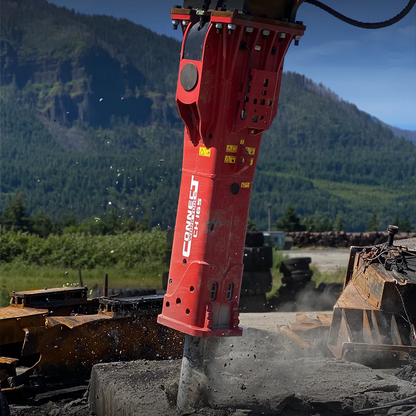 Connect Work Tools Hydraulic Breakers | Model CH Series (CH120 To CH205) | Diameter 3.35" To 7.87" | 8 To 50+ Tons | For Excavator