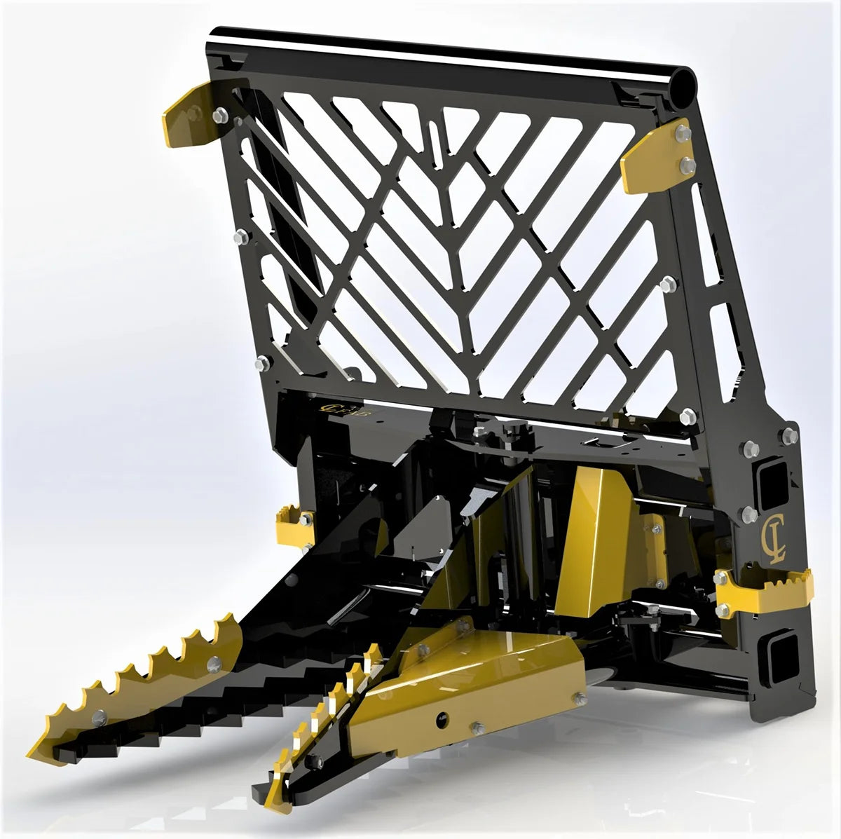 CL Fabrication Challenger Tree Puller | Width 38" inches | Oil Flow Range 15-25 GPM | For Skid Steers