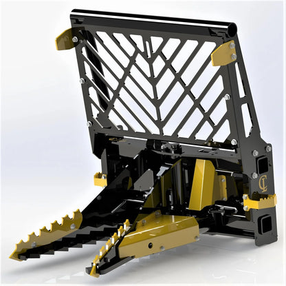 CL Fabrication Challenger Tree Puller | Width 38" inches | Oil Flow Range 15-25 GPM | For Skid Steers