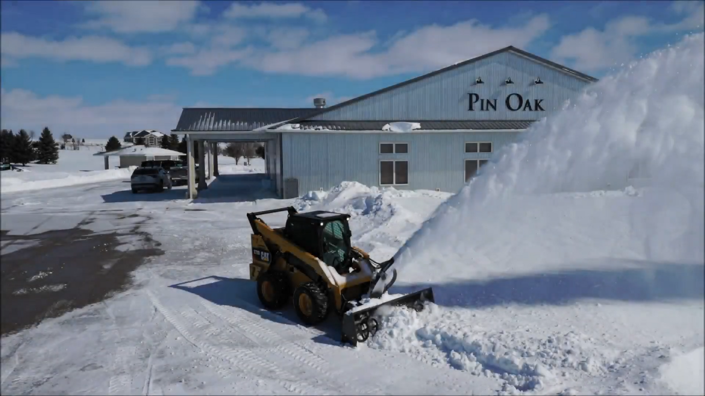 CID Snow Blower | Working Width  60" to 84" inches | Flow Rate 15-25 GPM | For Skid Steer