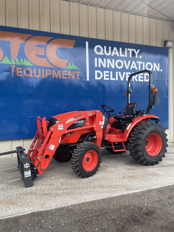 KIOTI CK2620M Manual Tractor with Loader & Hay Spear 24.5 hp (18.2 kW)