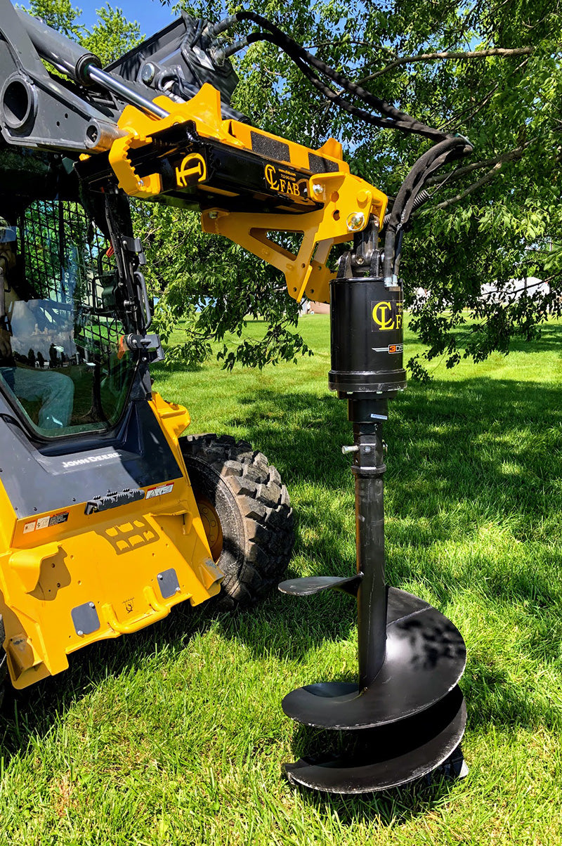 CL Fabrication Augers |  Model 2" Hex Drive | Width 6"-36" inches | Oil Flow Range 15-30 GPM | For Skid Steer Loaders