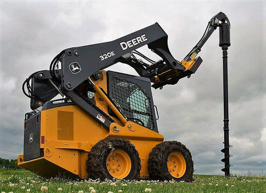 CL Fabrication Augers |  Model 2" Hex Drive | Width 6"-36" inches | Oil Flow Range 15-30 GPM | For Skid Steer Loaders
