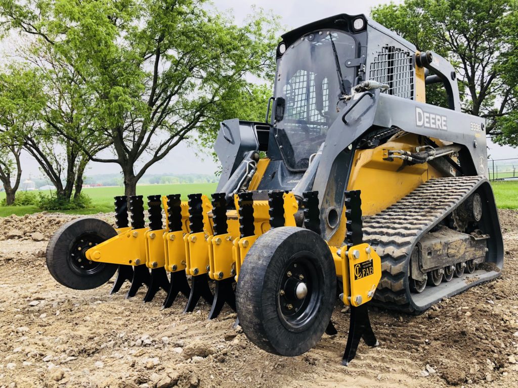 CL Fabrication Ripper | Model XR | Width 76" to 84" | Adjustable Tine Lengths 18” to 20” | For Skid Steer