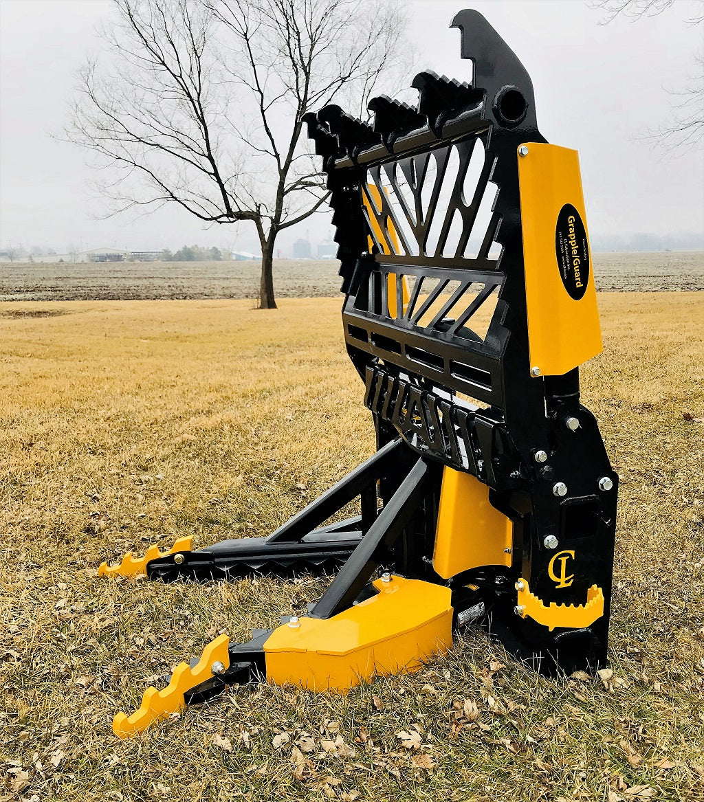 CL Fabrication EZ Puller Grapple/Guard | Width 48" inches | Oil Flow Range 15-25 GPM | For Skid Steer