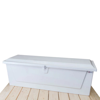 RIO MARINE CUSTOMS |  Dock Box | Model CM071-S | 71" W x 24" H x 22" D | Heavy Duty Construction | For Marine Storage