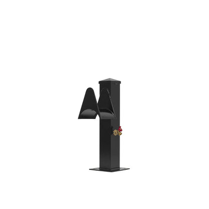 RIO MARINE CUSTOMS | Water Pedestal Stanchion | Model CMPW24-WHT | Height 24" Inches | 8" x 8" Base | Durable Aluminum Design | For Dock