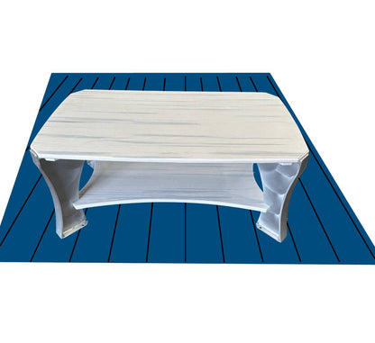Killer Dock Coffee Table Outdoor Marine Grade Aluminum Furniture | Width 48" | Sunbrella Cushions | Dock, Seawall, Deck & Patio